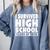 I Survived High School Class Of 2018 Graduation Comfort Colors Sweatshirt Blue Jean