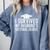 I Survived My Husband's Doctoral Degree Graduation Husband Comfort Colors Sweatshirt Blue Jean