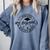 I Survived My Husband's Masters Degree Funny 2023 Graduation Comfort Colors Sweatshirt Blue Jean