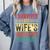 i Survived My Wife Bachelor's Degree Wife Graduation Comfort Colors Sweatshirt Blue Jean