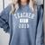 Teacher Established 2018 Shirt For Teacher Graduation Men Women Comfort Colors Sweatshirt Blue Jean