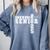 Tennis Senior Night Tennis Senior 2025 Graduation 3 Comfort Colors Sweatshirt Blue Jean