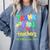 Thank You Teacher Appreciation Graduation Men Women Kids Comfort Colors Sweatshirt Blue Jean