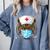 Tiger Nurse RN ER Nursing School Graduation Comfort Colors Sweatshirt Blue Jean