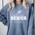 Track & Field Senior Mom 2025 Graduation Year Comfort Colors Sweatshirt Blue Jean