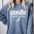 Track & Field Senior Mom Class Of 2026 Graduation 26 Comfort Colors Sweatshirt Blue Jean