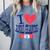 Vet Tech I Love Veterinary Technician Graduation Comfort Colors Sweatshirt Blue Jean