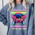 Video Gamer Graduate Graduation Grad Gaming Comfort Colors Sweatshirt Blue Jean