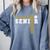 Volleyball Senior Night Volleyball Senior 2025 Graduation 14 Comfort Colors Sweatshirt Blue Jean