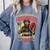 Woman Firefighter Aunt TiTi Auntie Black Graduation Comfort Colors Sweatshirt Blue Jean