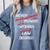 Woman Law Degree Graduation Diploma Party Comfort Colors Sweatshirt Blue Jean
