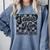 Women Senior Mom Class Of 2026 Retro Graduation Senior Mama Comfort Colors Sweatshirt Blue Jean