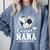 Women's Senior Nana Class Of 2026 Soccer Graduation Heart Comfort Colors Sweatshirt Blue Jean