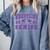 Wrestling Senior Night Wrestling Senior 2025 Graduation 49 Comfort Colors Sweatshirt Blue Jean