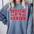 Wrestling Senior Night Wrestling Senior 2025 Graduation 7 Comfort Colors Sweatshirt Blue Jean