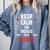 Xmas Nurse Graduation Keep Calm I'm Almost A Nurse Comfort Colors Sweatshirt Blue Jean