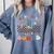 100 Days In The Books Celebration Retro School Comfort Colors Sweatshirt Denim