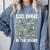 100 Days In The Books English Reading Teacher 100th Day Kids Comfort Colors Sweatshirt Denim