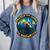 8-Bit Gamer Birder Blue Jay Arcade Nostalgia Nature Comfort Colors Sweatshirt Denim