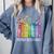 8647 Foxtrots Tangos Deltas Book Flower Resist Book Lovers Comfort Colors Sweatshirt Denim