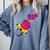 90’s Ring Retro Nostalgia Colorful Throwback Comfort Colors Sweatshirt Denim