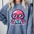 Adorable Book Lover Octopus With Reading Glasses Cute Comfort Colors Sweatshirt Denim