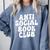 Anti-Social Book Club Comfort Colors Sweatshirt Denim