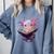 Axolotl Bookworm Reading Book Kawaii Graphic Comfort Colors Sweatshirt Denim