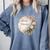 Barely Tolerable Book Lover Bookish Floral Bookworm Comfort Colors Sweatshirt Denim