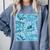 Blue Comic Book Blue Graphic Comfort Colors Sweatshirt Denim