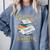 Book Adventure Library Student Teacher Book Comfort Colors Sweatshirt Denim