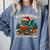 Book Dragon Christmas Reading For Fantasy Lovers Comfort Colors Sweatshirt Denim