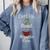 Book Dragon Fantasy Reader Cozy Reading Book Lover Dragon Comfort Colors Sweatshirt Denim