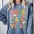 Book Fair Vibes Groovy Retro School Reading Nostalgic Comfort Colors Sweatshirt Denim