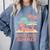 Book Girl Summer Book Reading Retro Sunset Comfort Colors Sweatshirt Denim