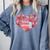 Book Heart Cute Read Book Reading Librarian Across America Comfort Colors Sweatshirt Denim