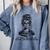 Book Lover Bent Over a Book Comfort Colors Sweatshirt Denim