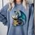 Book Lover Bookworm Reading Books Dragon Sci-Fi Character Comfort Colors Sweatshirt Denim