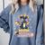 Book Lover Chibi Dragon With Big Red Glasses Bookworm Comfort Colors Sweatshirt Denim