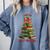 Book Lover Christmas Tree I Have No Shelf Control Comfort Colors Sweatshirt Denim