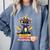 Book Lover Cute Baby Dragon Reading Comfort Colors Sweatshirt Denim
