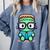 Book Lover Frankenstein's Monster With Reading Glasses Comfort Colors Sweatshirt Denim Book Lover Frankenstein's Monster With Reading Glasses Comfort Colors Sweatshirt Denim