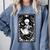 Book Lover The Reader Tarot Card Skeleton Reading Comfort Colors Sweatshirt Denim