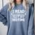 Book Lover Reading Bookish Floral I Read Past My Bedtime Comfort Colors Sweatshirt Denim