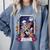 Book Lover Tarot Card The Reader Mystic Skeleton Comfort Colors Sweatshirt Denim