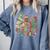 Book Tree All Is Calm Said No Teacher Ever Christmas Comfort Colors Sweatshirt Denim Book Tree All Is Calm Said No Teacher Ever Christmas Comfort Colors Sweatshirt Denim