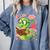 Book Worm Costume World Book Day Cute Kawaii Worm Reading Comfort Colors Sweatshirt Denim