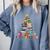All Booked For Christmas Teacher Reading Student Bookworm Comfort Colors Sweatshirt Denim