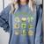 ALL Booked For St Patricks Day Bookish Leprechaun Bookworm Comfort Colors Sweatshirt Denim