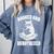 Booked And Unbothered Cat Reading Book Lovers Comfort Colors Sweatshirt Denim